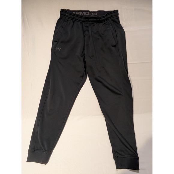 Under Armour Other - Under Armour Men's Large ColdGear Black Sweatpants Loose Fit Fleece Joggers Gym